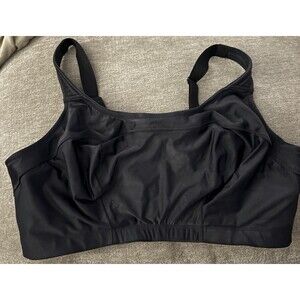 Elila 1620 Microfiber Sports Bra Black 40H
